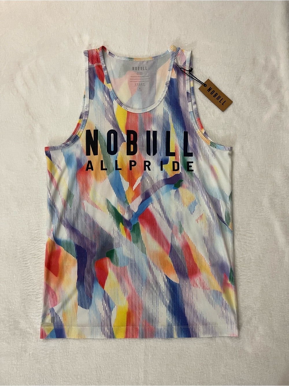 NOBULL Small All PRIDE Multicolor Abstract Performance Tank